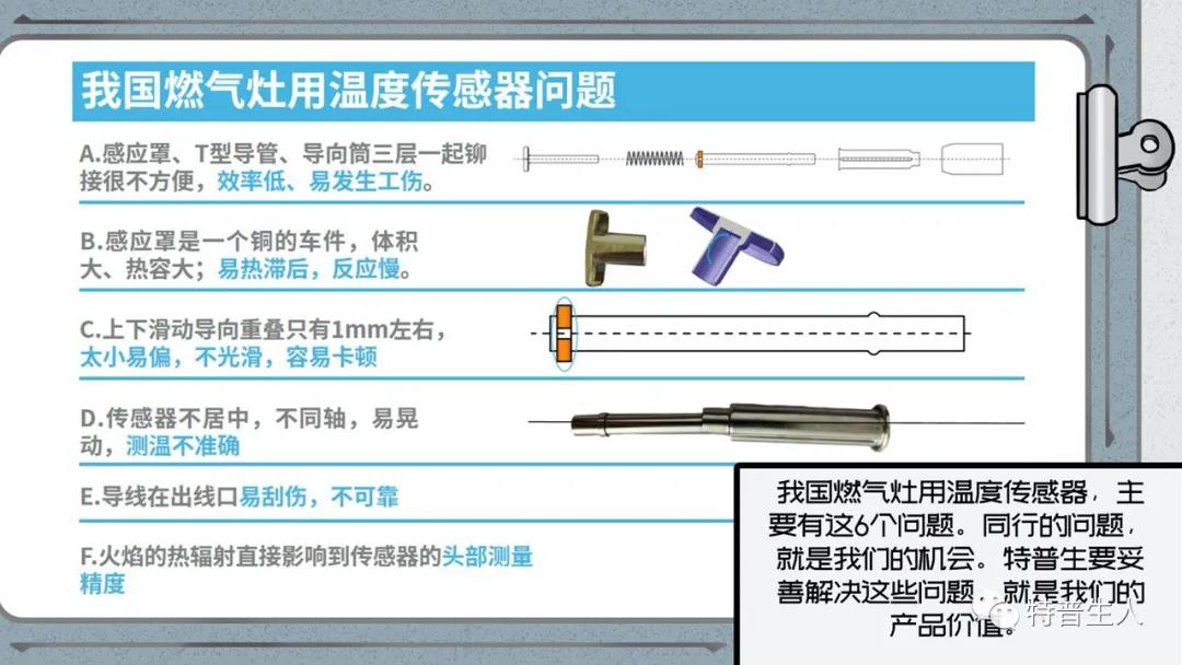 “防干烧”燃气灶就用如意彩温度传感器